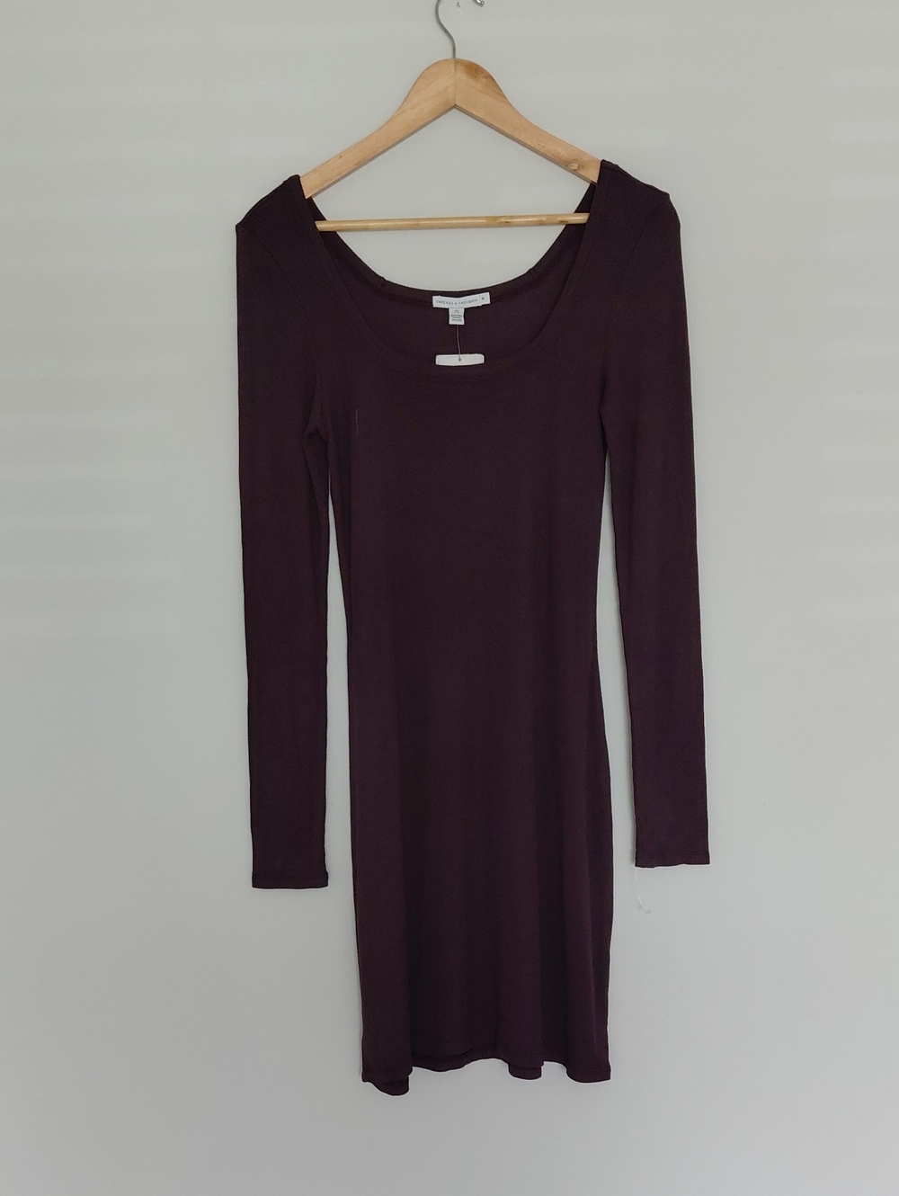 Threads 4 Thought Long Sleeve Scoop Neck Dress - Plum